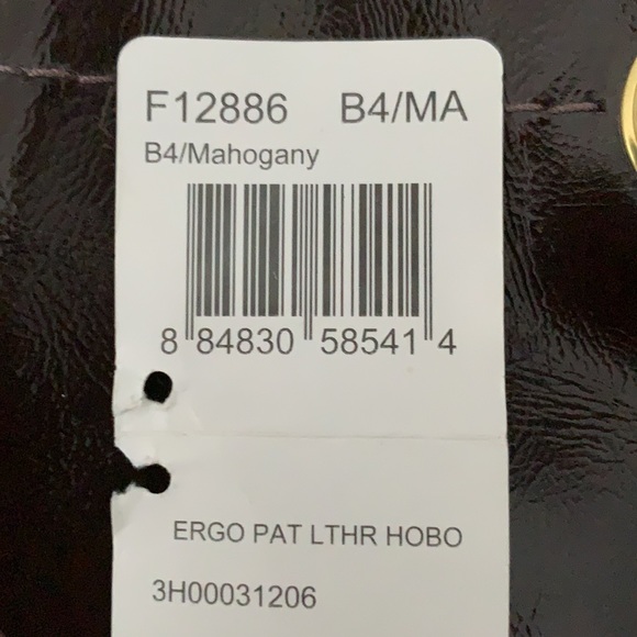 NWT COACH Factory Dark Brown Patent Leather Hobo Shoulder Bag - Picture 12 of 13